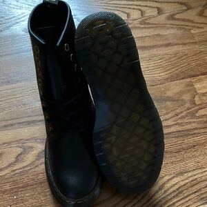 Classic Black Lace-Up Boots